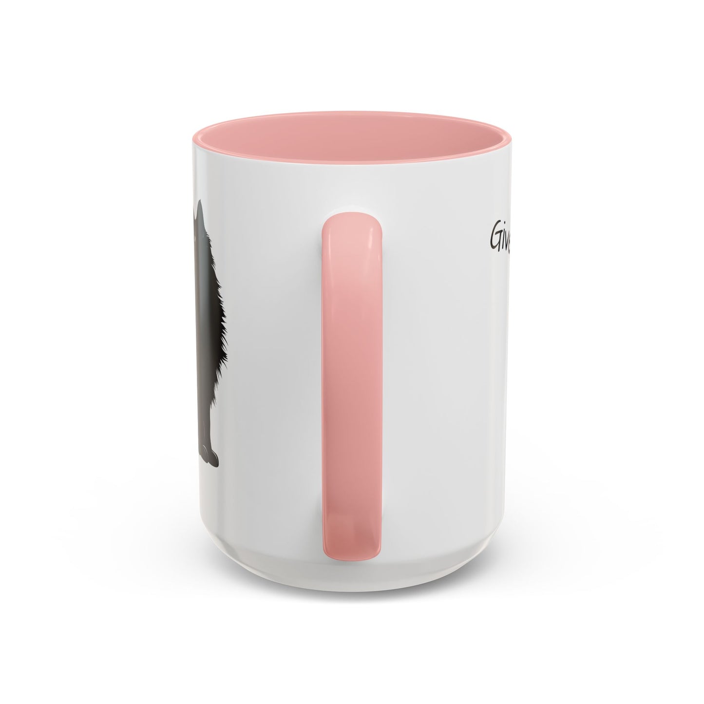 Black Cat Cafe Coffee Mug — 11/15oz Accent Ceramic Mug with Black Cat Silhouette