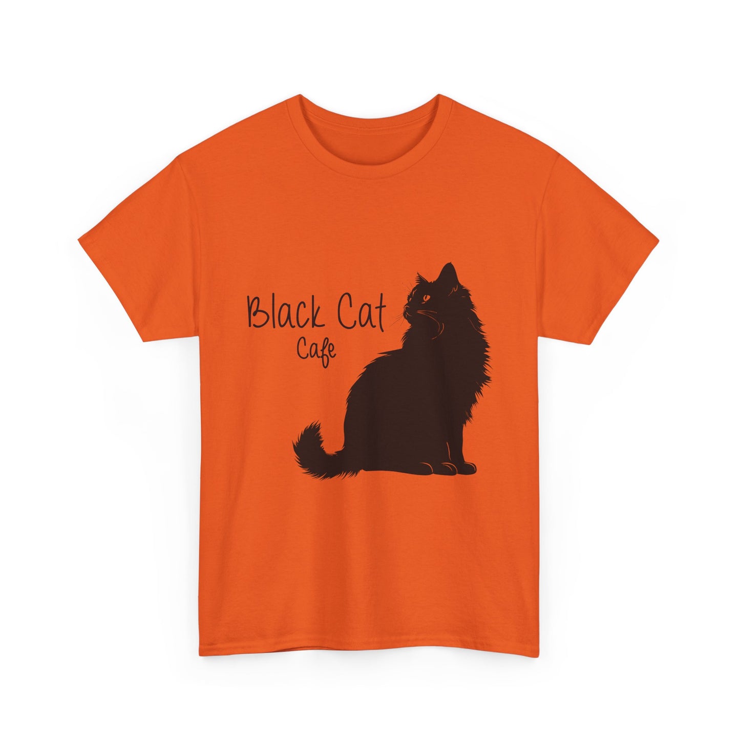 Black Cat Cafe T-Shirt — Cozy Cat Silhouette Tee